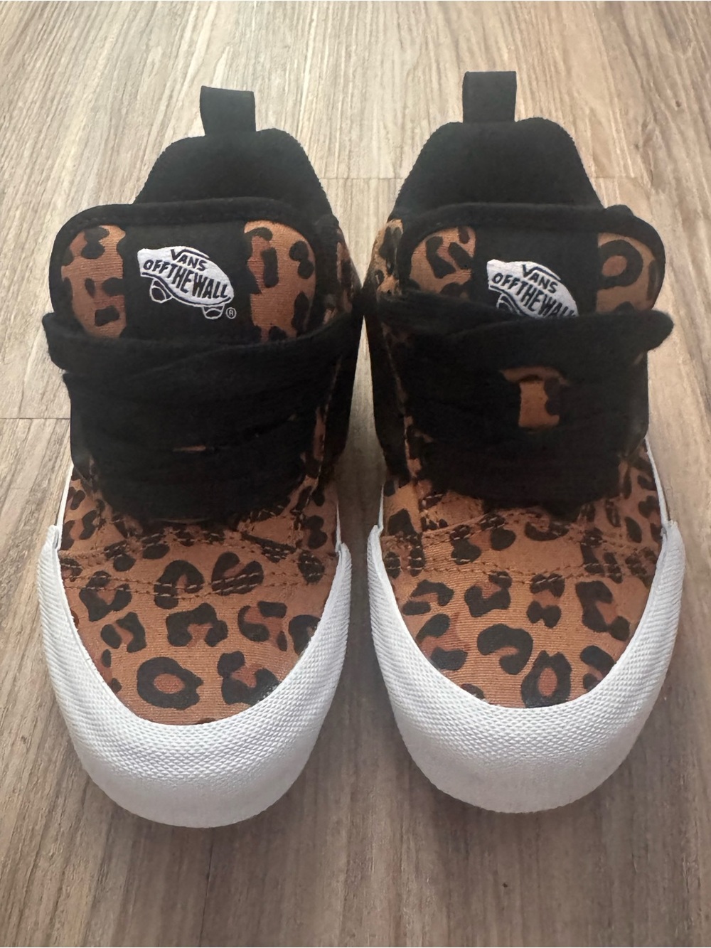 Vans Kids Leopard Print Sneakers - Brown/Black/White